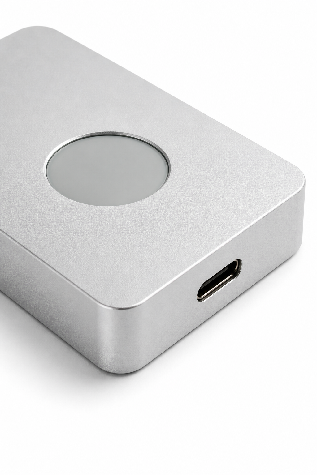 USB-C port on the edge of the Monokey device